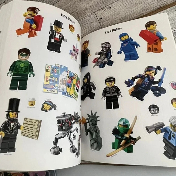 Lot Of 2 Lego Movie Books-Essential Guide-Sticker Book 1/2 Full - Picture 10 of 12